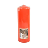 Bougie pilier Gala orange 7 x 20 cm | 12 pièces