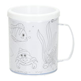 Colorez votre propre tasse d'animaux marins 250 ml | 36 pièces