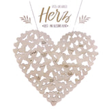 Livre d'or coeur 47 cm | 24 pièces