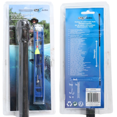 Canne à pêche active Fish télescope 3 m avec harnais