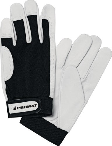 Gant de tecwerk Promat | principal | taille 10 couleurs naturelles noires | cuir nappa de chèvre extensible de qualité | et 388 EPI catégorie ii - 4000371113