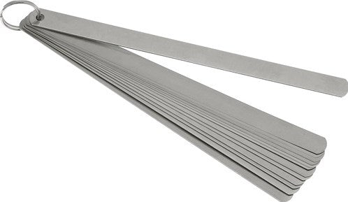 Jauge d'épaisseur Promat tecwerk | résistance de la feuille 0,05-1,0 mm | acier | longueur 200 mm nombre de lames 20 pcs. - 4000858468