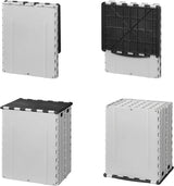 Proplus Waste Bin pliable 35 litres 25 x 31 x 38 cm gris noir