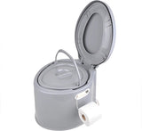 Proplus Portable Toilet 7 litres de hauteur de siège 37 cm Gray