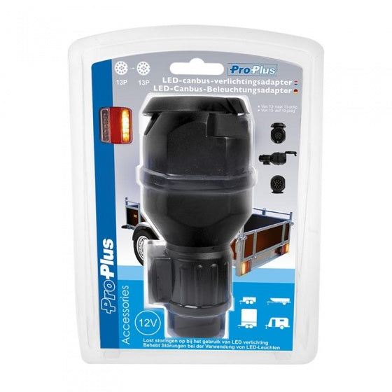 Adaptateur d'éclairage LED Proplus 12 Volt 13-13-Polig 16 cm noir