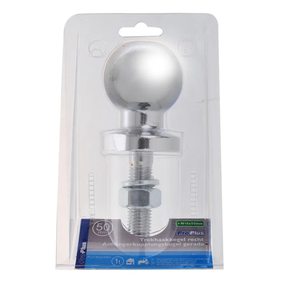 BOULE TOWBAR PROPLUS 50 mm en acier consécutif M16 x 55 mm argent