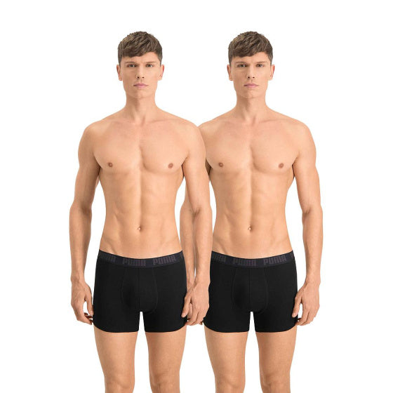 Puma Basic Boxer Men (Pack of 2) Black Taille S