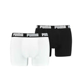 Puma Basic Boxer Men (Pack of 2) Black White Taille L