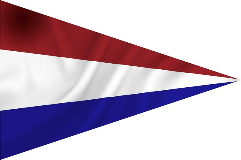 Dokkumer flags drapeau point central Pays-Bas 20x30 cm polyester filé