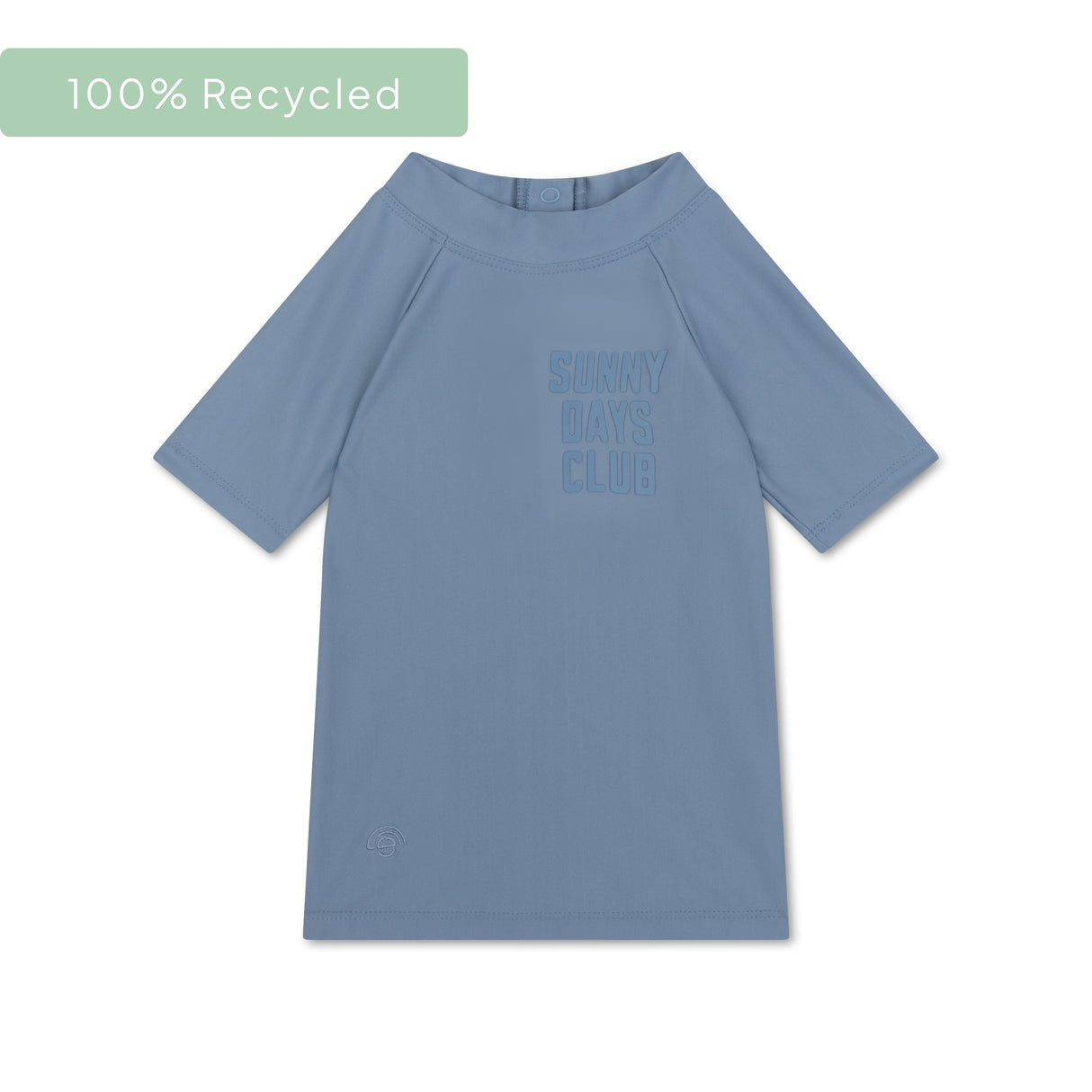 Tons purs | maillot de bain anti-UV bleu à manches courtes