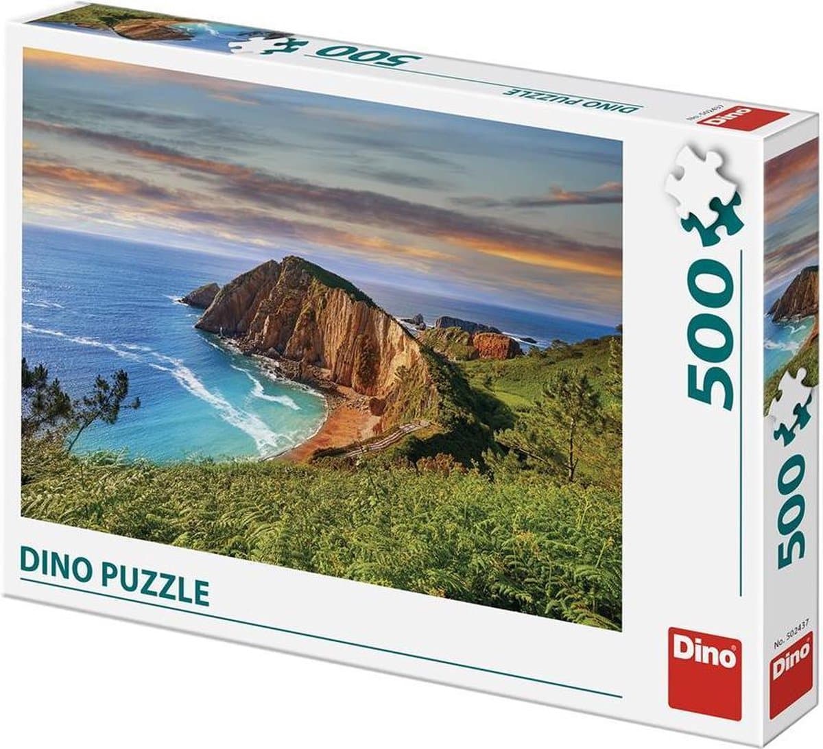 Dinotoys puzzle dinosaure - playa del silencio espagne - 500 pièces
