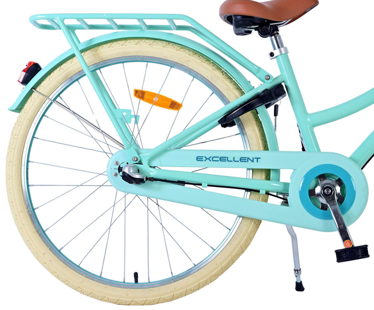 Vélo pour enfants Volare Excellent - Filles - 24 pouces - Vert - 3 vitesses