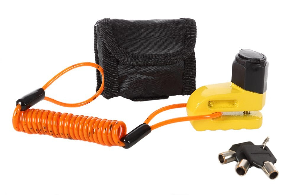 Antivol de frein à disque Python lock jaune 6mm + câble