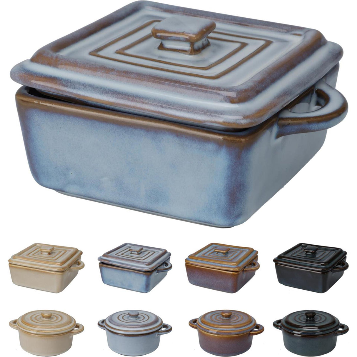Excellent carré de poterie en cocotte d'articles ménagers. ou rond