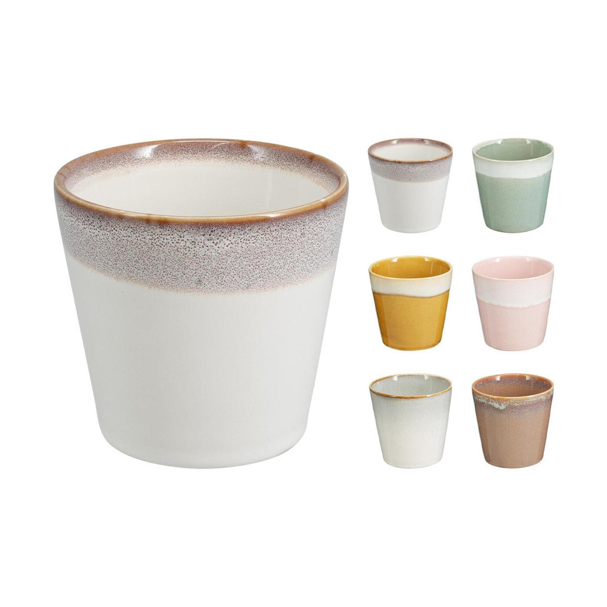 Beker aardewerk 200ml diverse kleuren