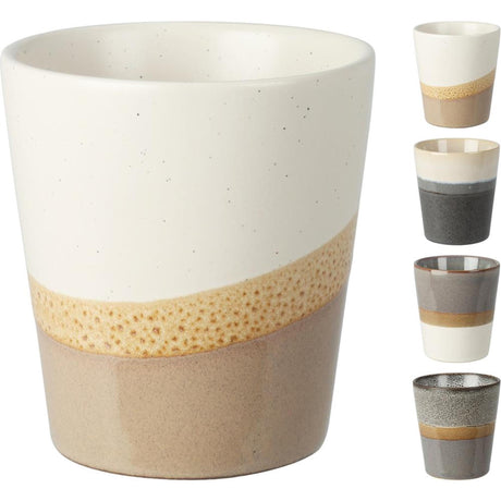 Mug à café faïence 200ml 4 couleurs assorties | 12 pièces