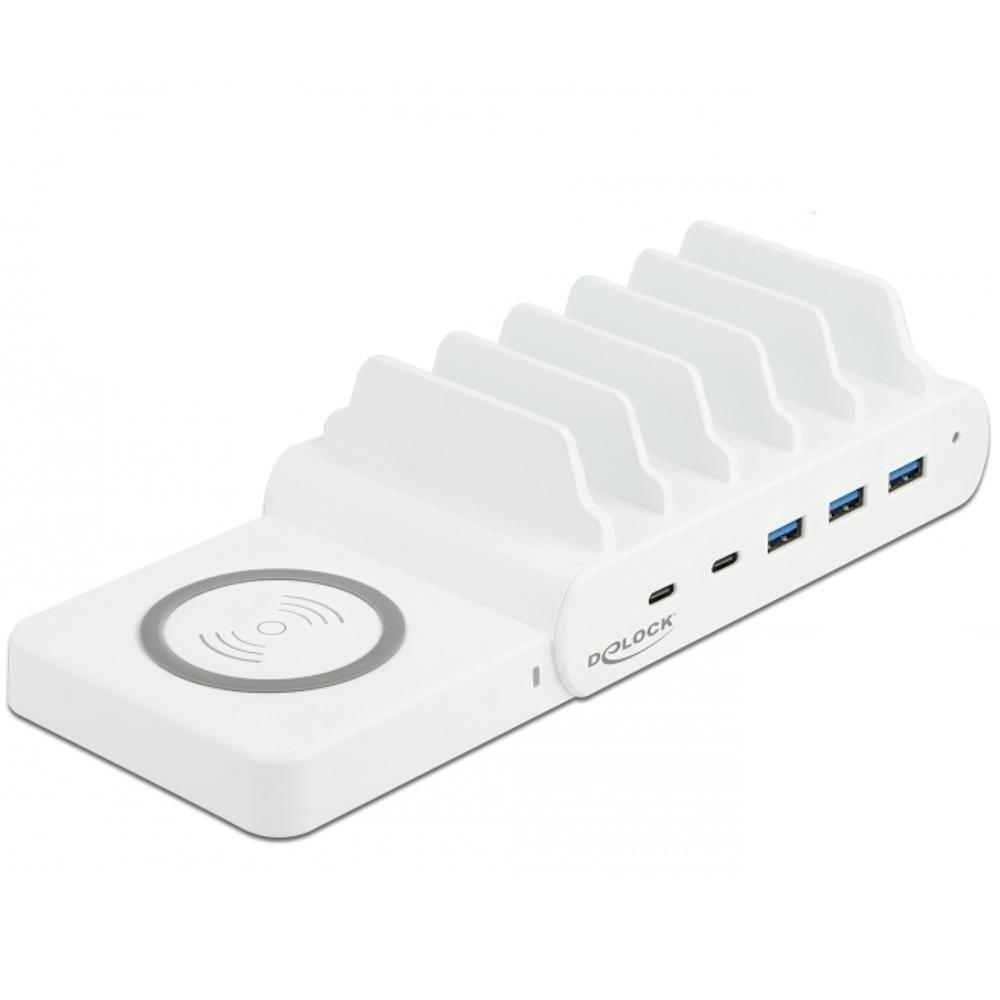 Chargeur Qi + hub USB