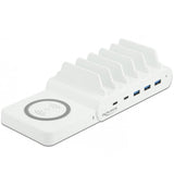 Chargeur Qi + hub USB