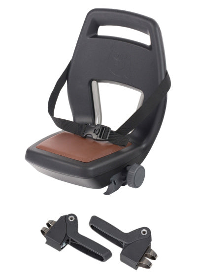 Qibbel arrière siège junior 6+ repose-pieds + ceinture marron noir