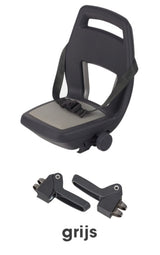 Qibbel Seat arrière junior 6+ repose-pieds + courroie gris