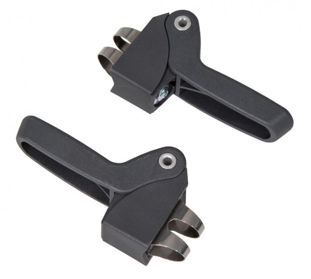 Reproches de pied Q193 Black 12 cm 2 pièces