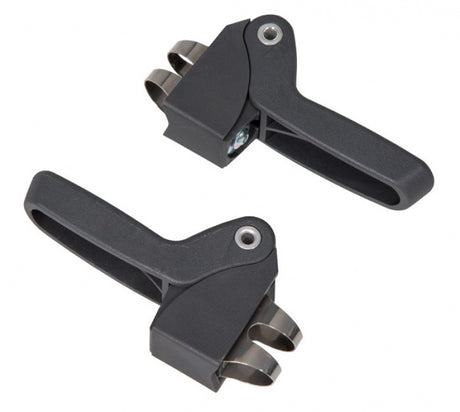 Reproches de pied Q193 Black 12 cm 2 pièces