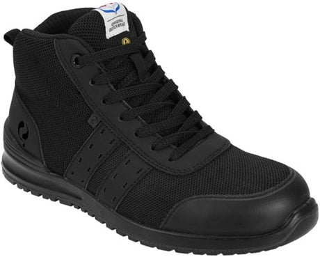 Quick werkschoen sprint dark hoog qs0562 s1p | zwart | maat 45 - 8718591551154