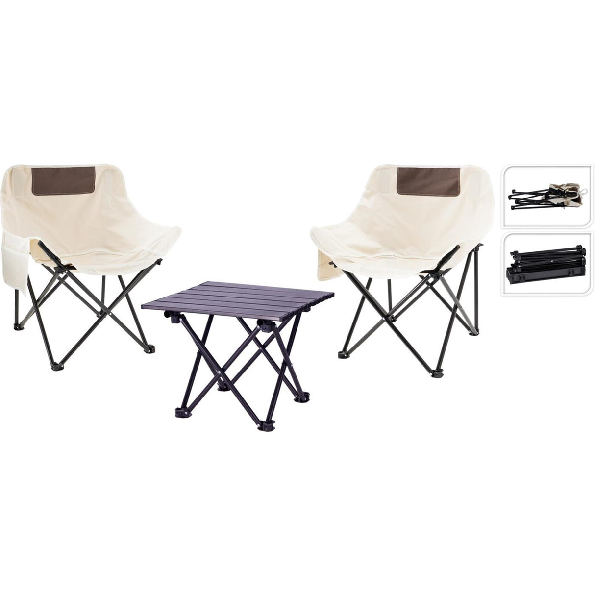 Campingset metaal 3-delig campingset metaal 3-delig