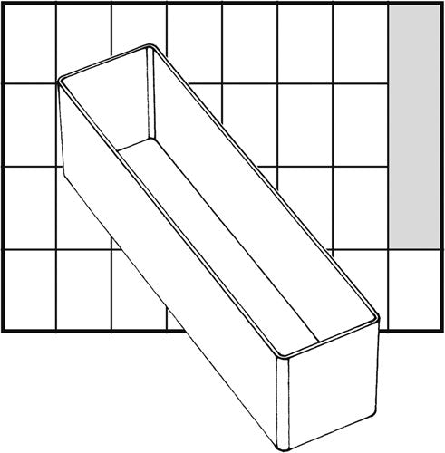 Boîte à encastrer Raaco, taille a9-3, h : 47 mm, taille 163x39 mm, 1 pièce
