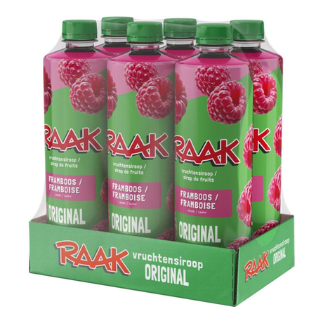 Sirop de fruits Raak framboise (6x 750ml)