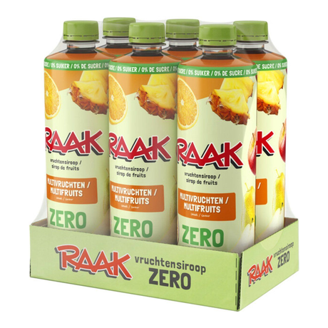 Raak sirop de fruits multifruits zéro (6x 750ml)
