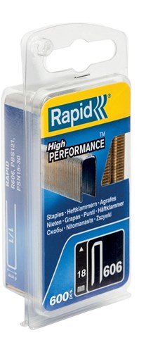 Rapide non. 606 agrafes dos étroit 18 mm, 600 pièces - 40109529 - 40109529