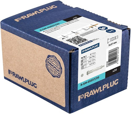 Fixation de bouchon en nylon Rawl 8 | 100 pièces - r18-fix-n-08