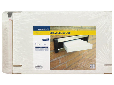 Boîte aux lettres mairie Kangaro - 165x255x28mm - blanche - 5 pièces - rd-351104-5