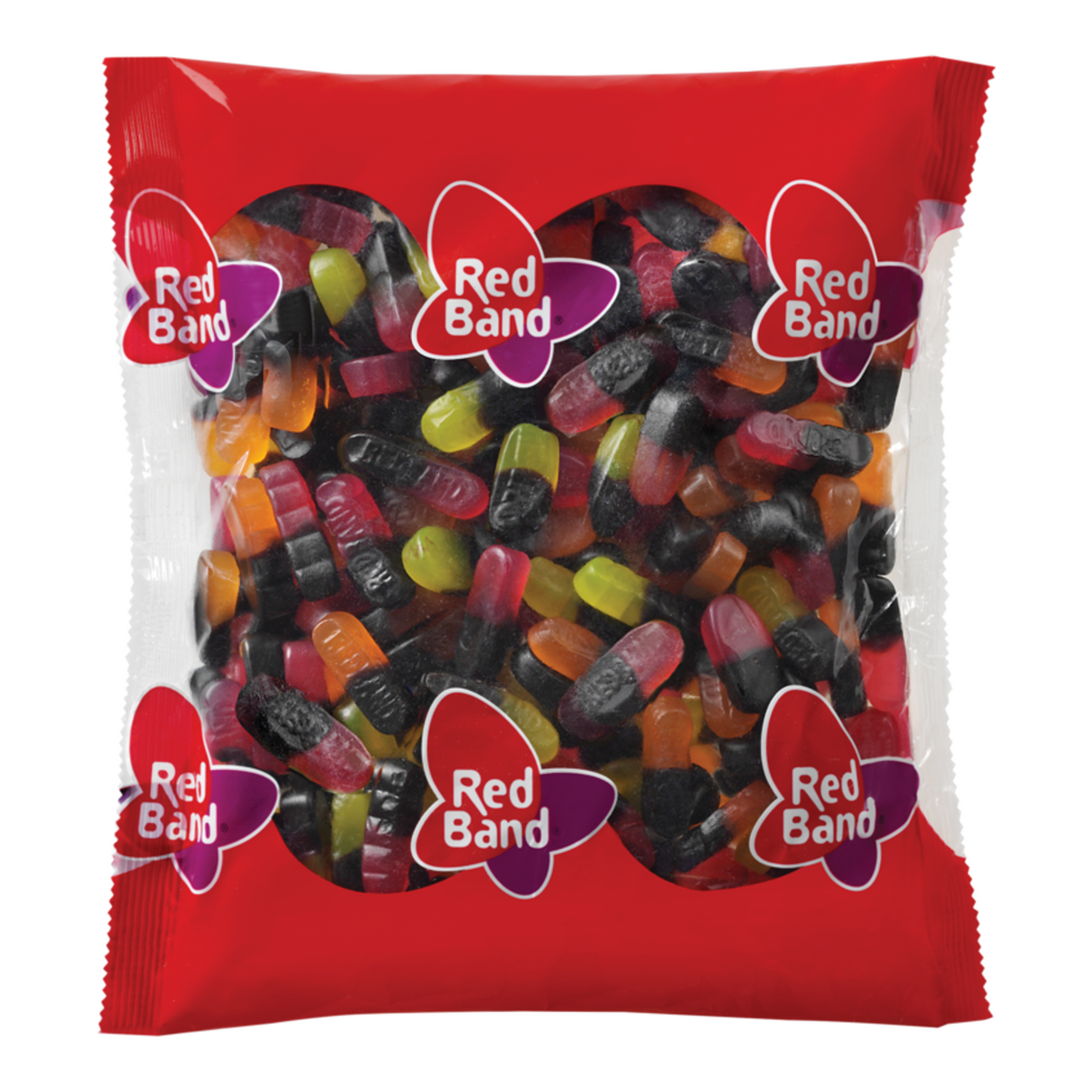 Duos de fruits de réglisse bande rouge (6x 1kg)
