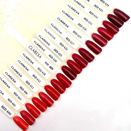 Claresa vernis gel uv led 5ml rouge 419 sentiments chaleureux