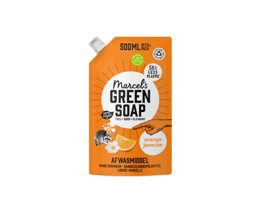 Marcels Green Soap Refill Washing Up Orange Jasmine 500 ml