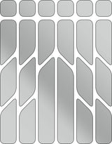 Rie:sel design set d'autocollants réfléchissants 'reflex' argent