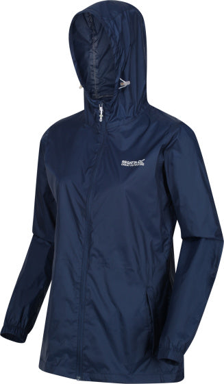 Regatta pack-it iii veste de pluie dames dames bleu taille m