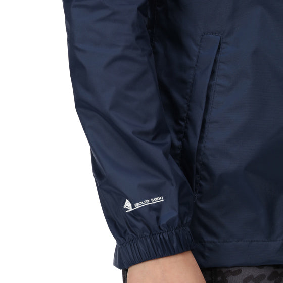 Regatta pack-it iii veste de pluie dames dames bleu taille xxl
