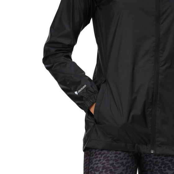 Regatta pack-it iii veste de pluie dames noires taille m