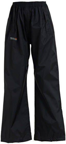 Regatta Rainbroek Pack It Junior Black Taille 9-10 ans