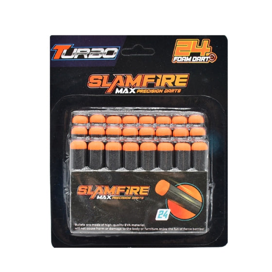 Balles de mousse de pionnier rapide pour pistolet jouet 24 pièces noires