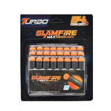 Balles de mousse de pionnier rapide pour pistolet jouet 24 pièces noires