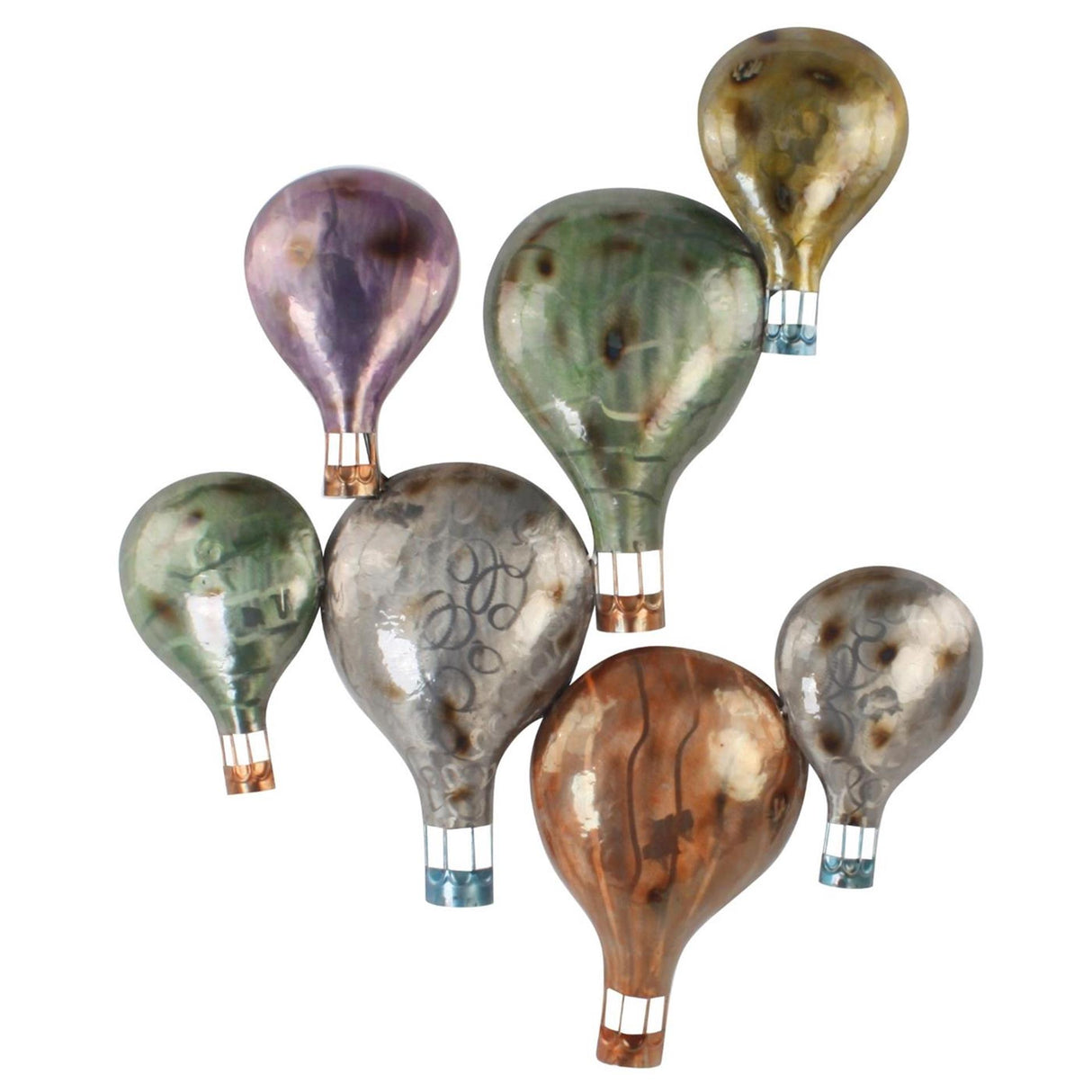 Cozydecor décoration murale montgolfières 83x99cm