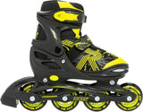 Roces Inline Skates Jokey 3.0 Softboat 82A Black Yellow Taille 30-33