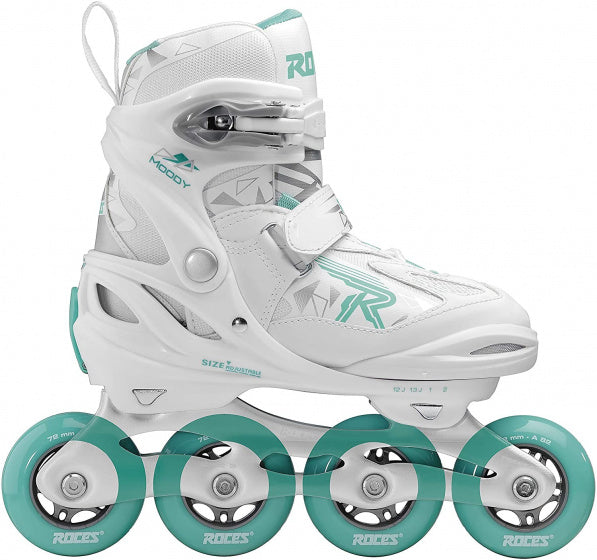Roces Moody TIF Inlineskates White Mintgroen Taille 36-40