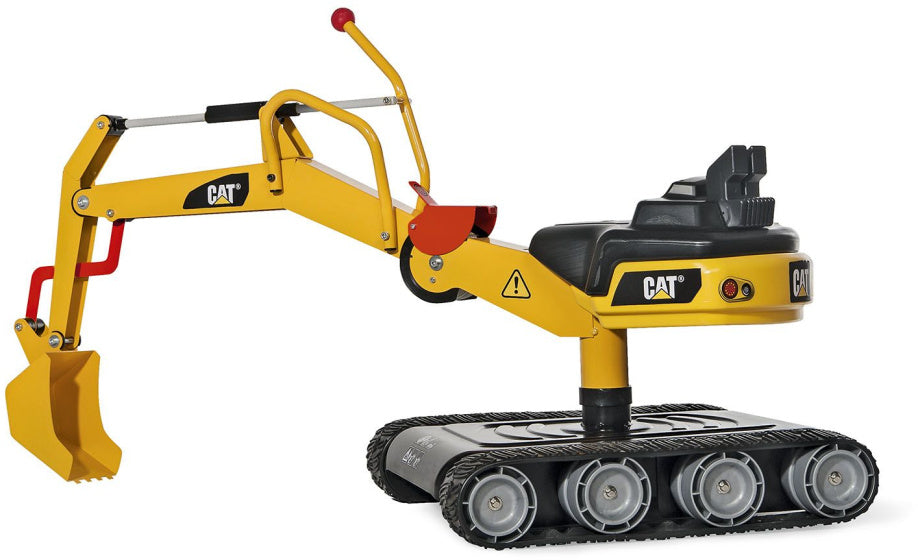 Excavatrice Rolly Toys Rollydigger XL Cat 96 cm en acier jaune