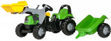 Tracteur d'escalier Rolly Toys avec bande-annonce Rollykid Deutz-FAHR 5115 G TB