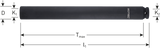 Rotec krachtdop | binnenvierkant 1 2 | extra diep | l=310 | sw 19 - 842.3019